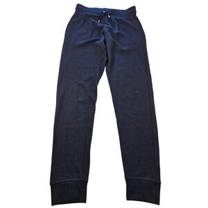Sandro S M (?) Elastic stretch waist high rise joggers navy comfort lounge pants